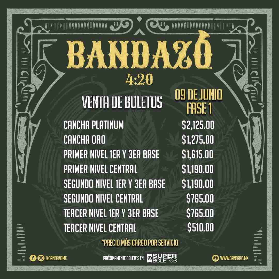 BANDAZO 420 EN ESTADIO MOBIL SUPER