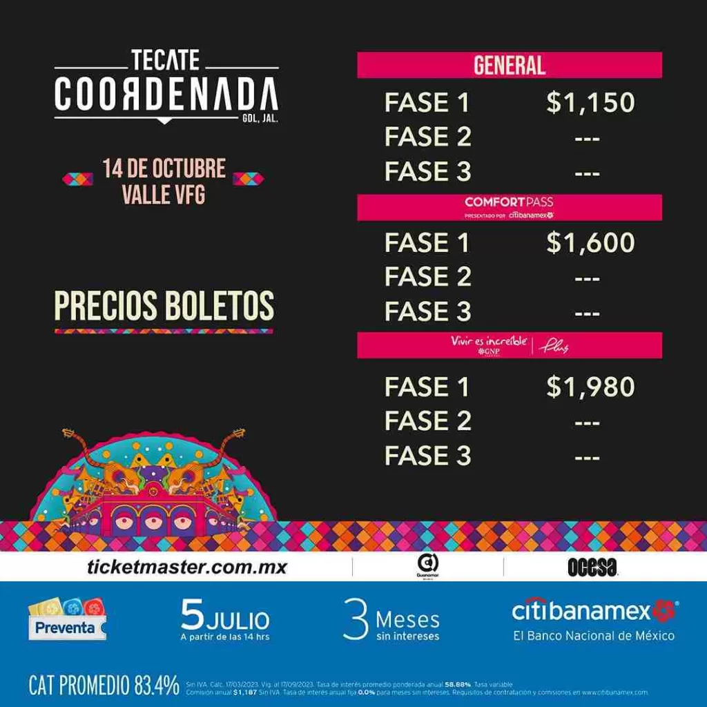 precios Tecate coordenada