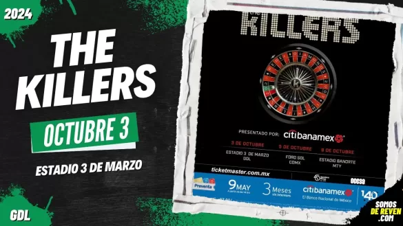 THE KILLERS EN GUADALAJARA ESTADIO 3 DE MARZO 2024