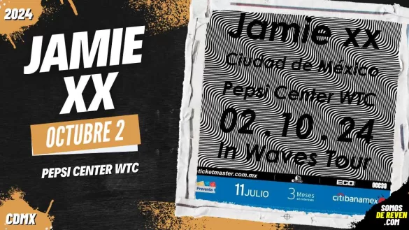 JAMIE XX EN CDMX PEPSI CENTER WTC 2024