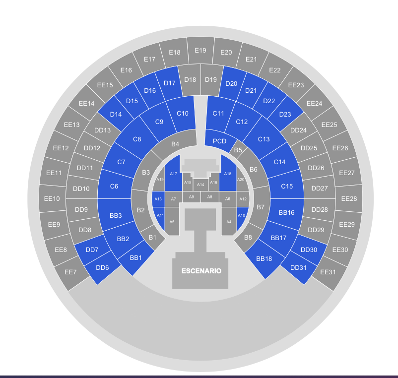 mapa palacio de los deportes