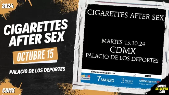 CIGARETTES AFTER SEX EN PALACIO DE LOS DEPORTES 2024
