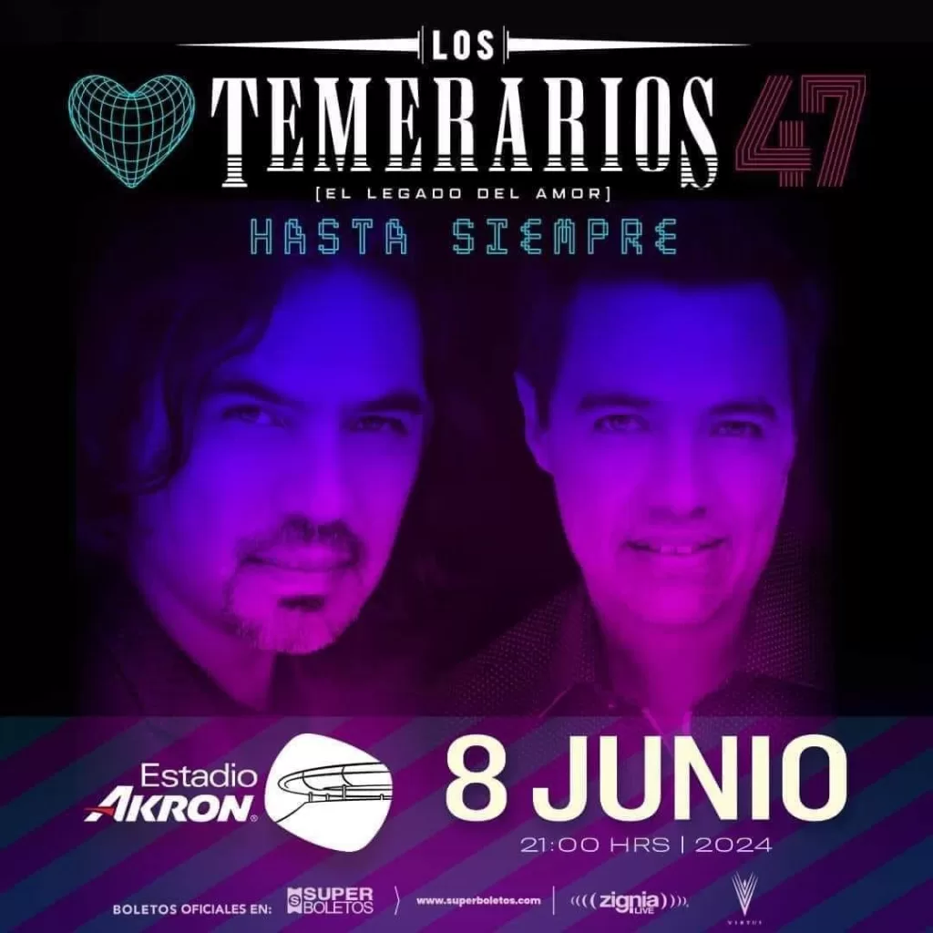 LOS TEMERARIOS EN GUADALAJARA ESTADIO AKRON 2024