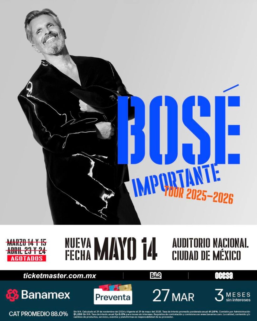 MIGUEL BOSÉ EN CDMX 2025 AUDITORIO NACIONAL