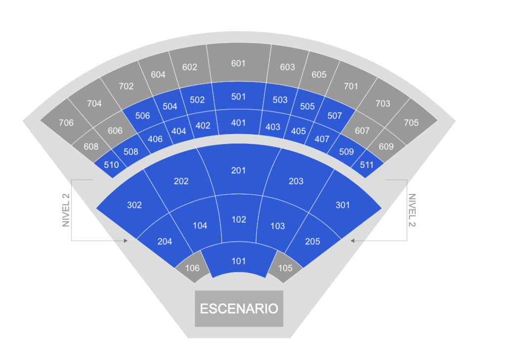 mapa Auditorio Telmex