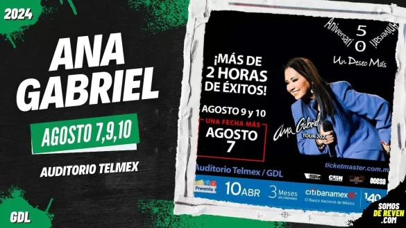 ANA GABRIEL EN GUADALAJARA AUDITORIO TELMEX 2024