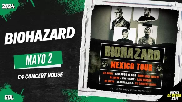 BIOHAZARD EN GUADALAJARA C4 CONCERT HOUSE 2024