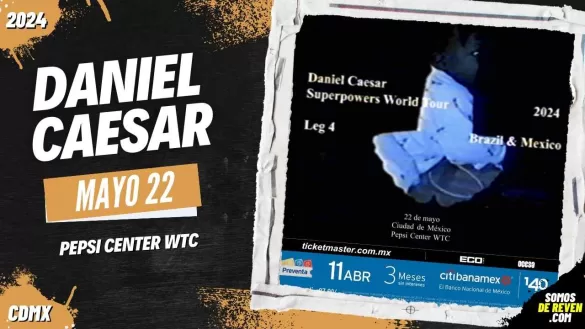 DANIEL CAESAR EN CDMX PEPSI CENTER WTC 2024