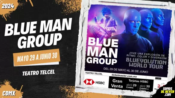 BLUE MAN GROUP EN CDMX TEATRO TELCEL 2024