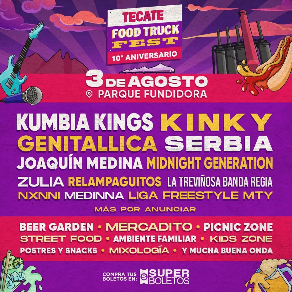 TECATE FOOD TRUCK FEST EN PARQUE FUNDIDORA 2024