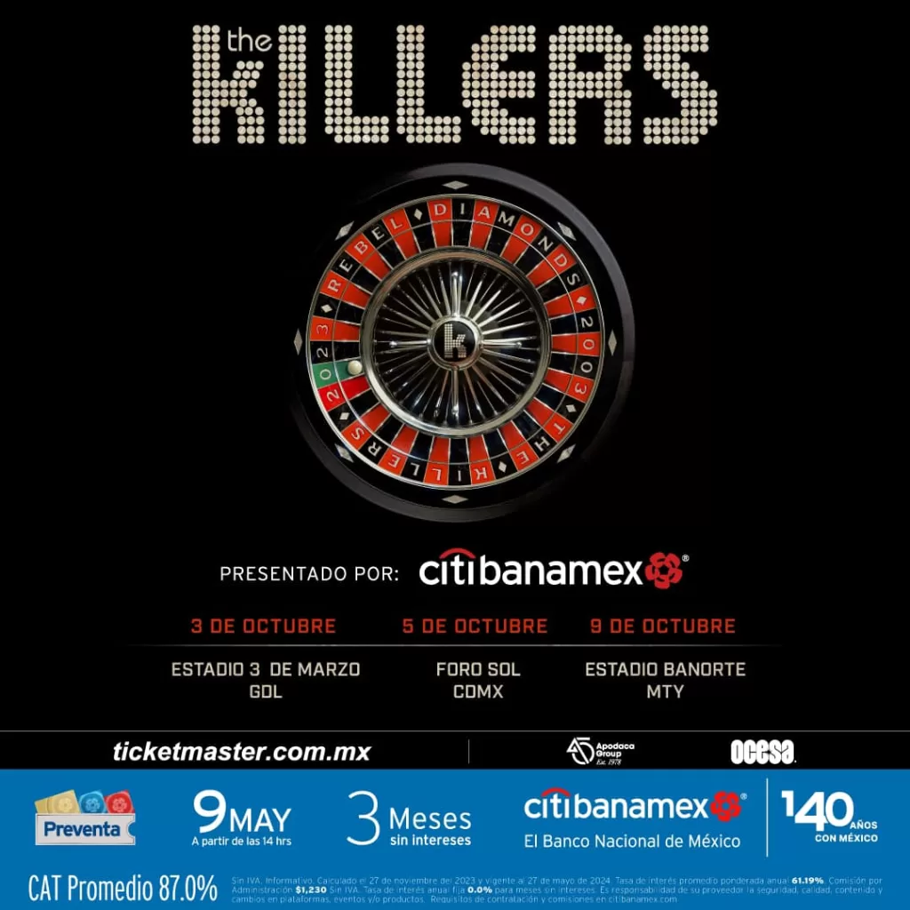 THE KILLERS EN MEXICO 2024