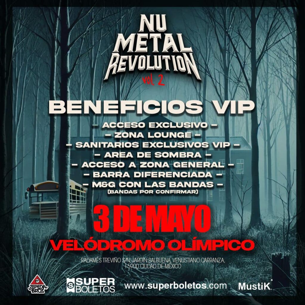 NU METAL REVOLUTION 2 EN CDMX VELÓDROMO OLÍMPICO 2025