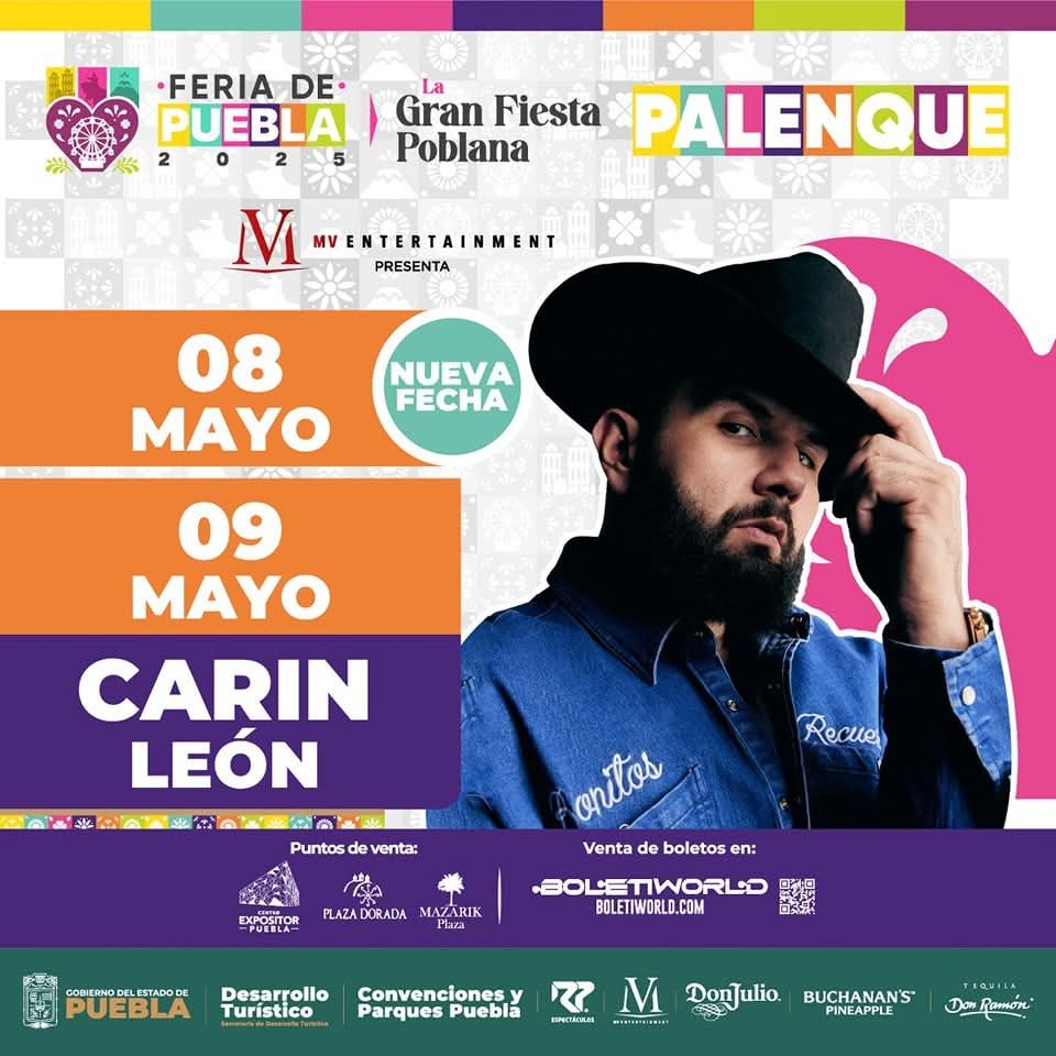 CARIN LEÓN EN PALENQUE PUEBLA 2025