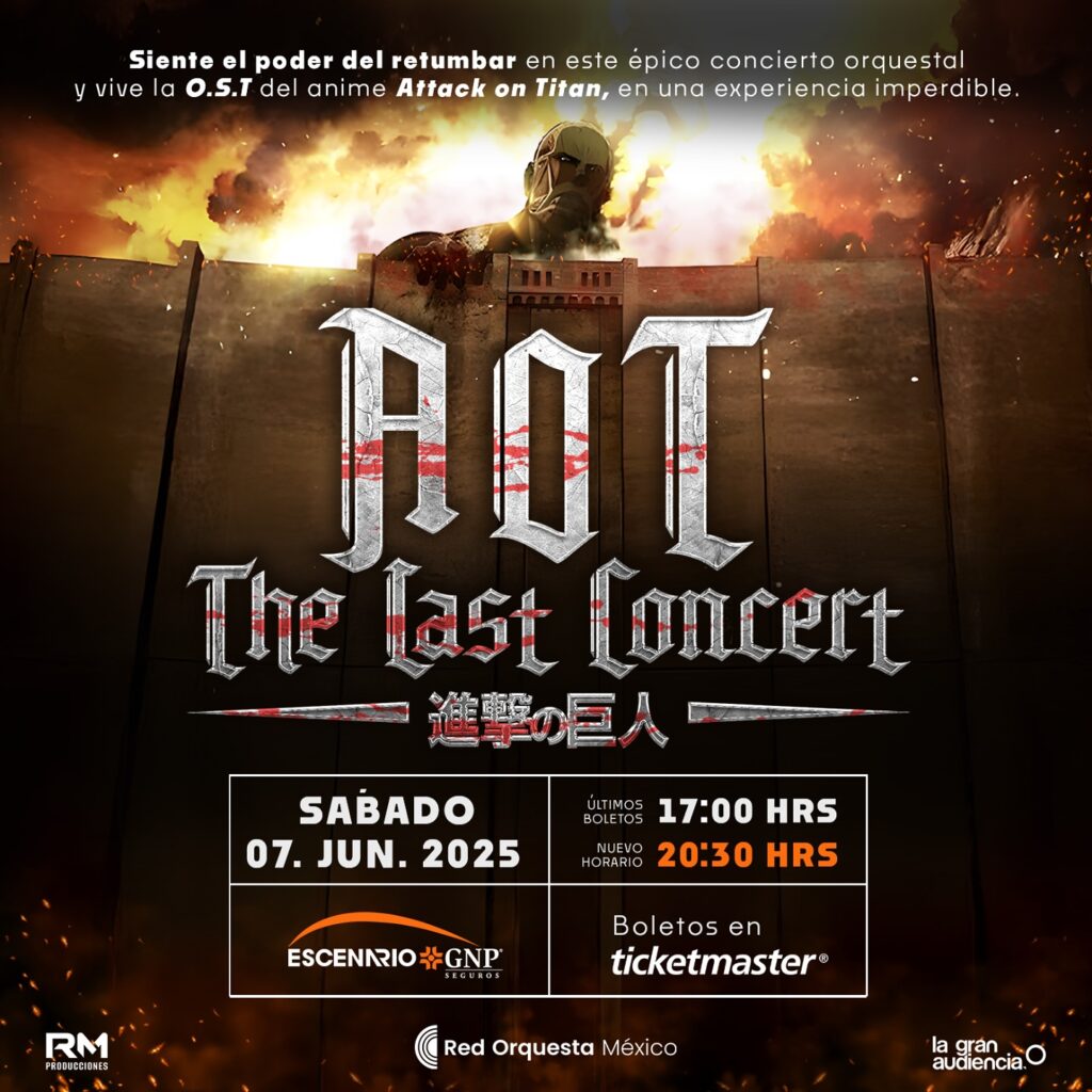AOT THE LAST CONCERT EN MONTERREY 2025 ESCENARIO GNP SEGUROS