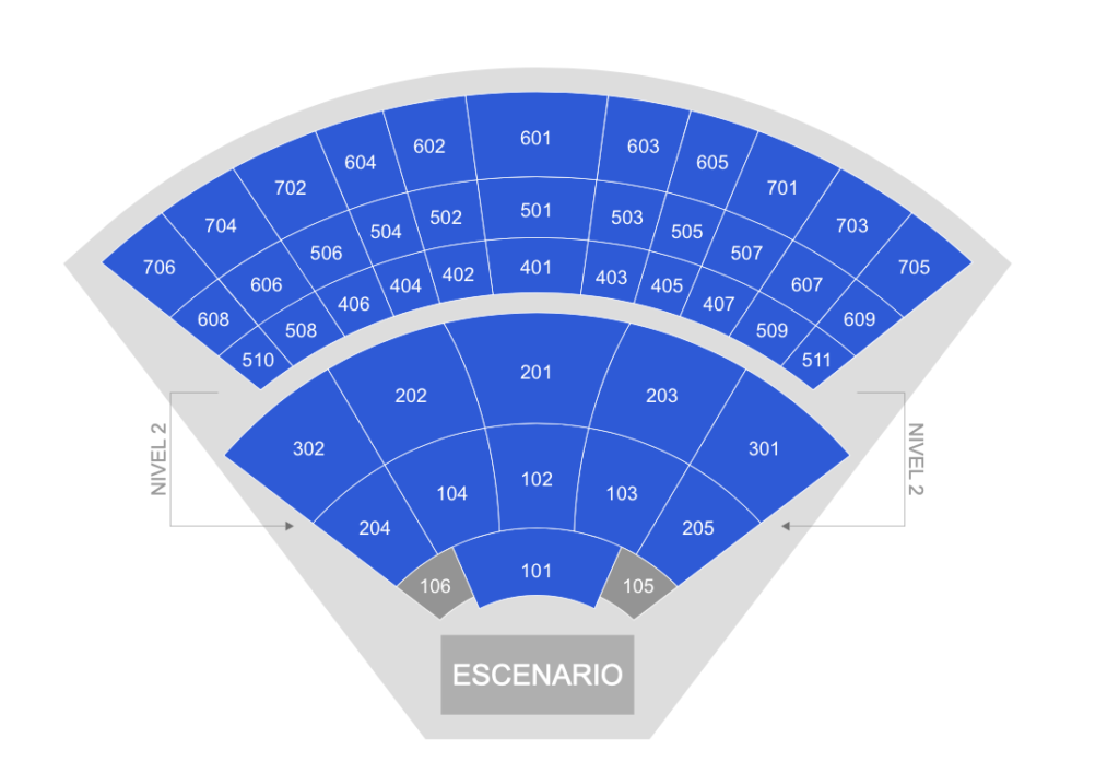 mapa Auditorio Telmex