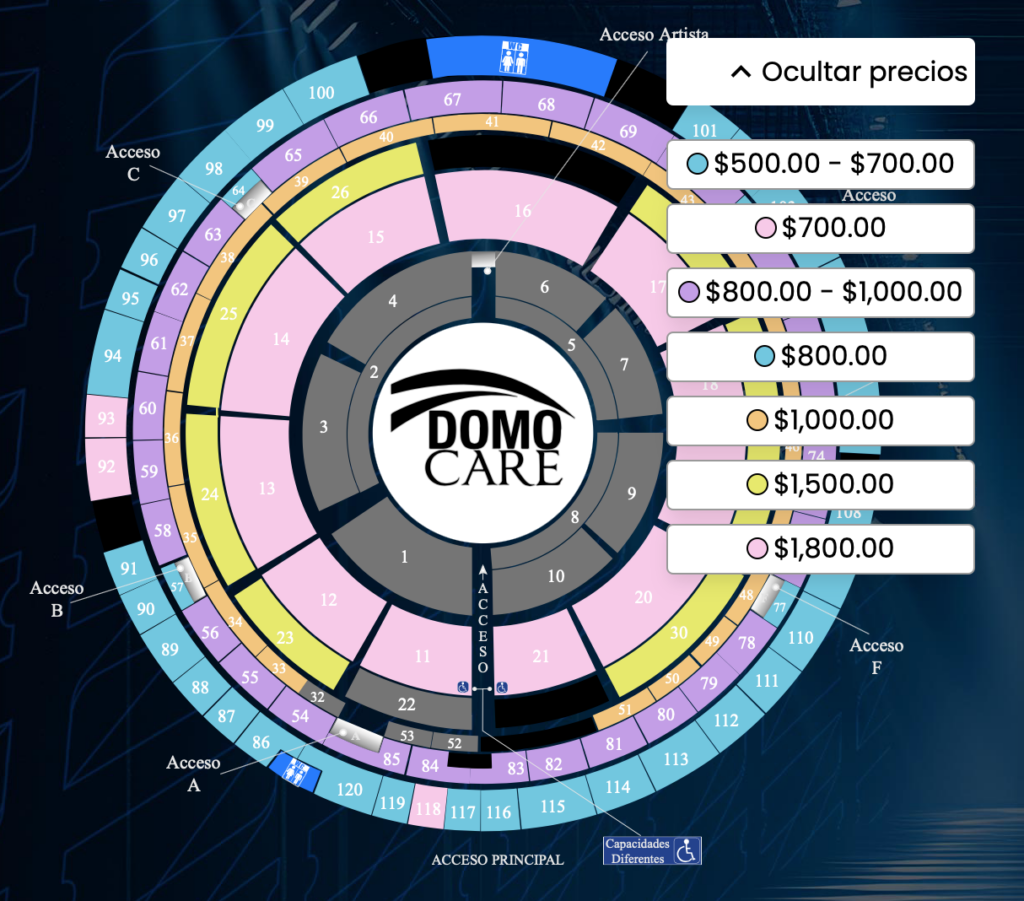 ALICIA VILLARREAL EN DOMO CARE MONTERREY 2025 precios