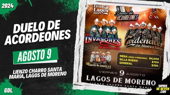 DUELO DE ACORDEONES EN FERIA LAGOS JALISCO 2024