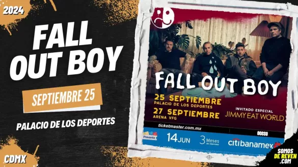 FALL OUT BOY EN CDMX PALACIO DE LOS DEPORTES 2024