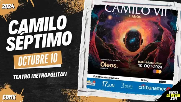 CAMILO SÉPTIMO EN CDMX TEATRO METROPÓLITAN 2024