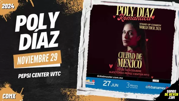 POLY DÍAZ EN CDMX PEPSI CENTER WTC 2024