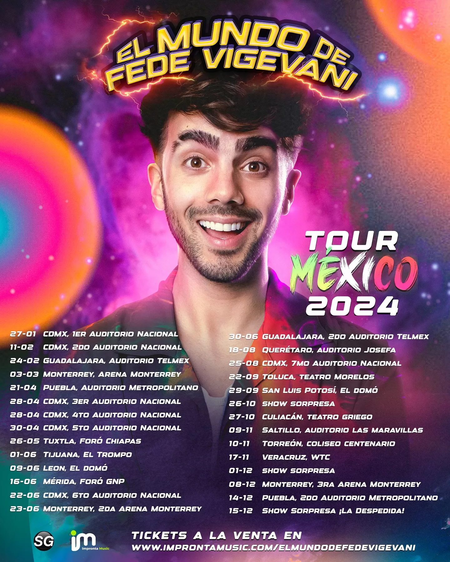 EL MUNDO DE FEDE VIGEVANI EN MEXICO 2024