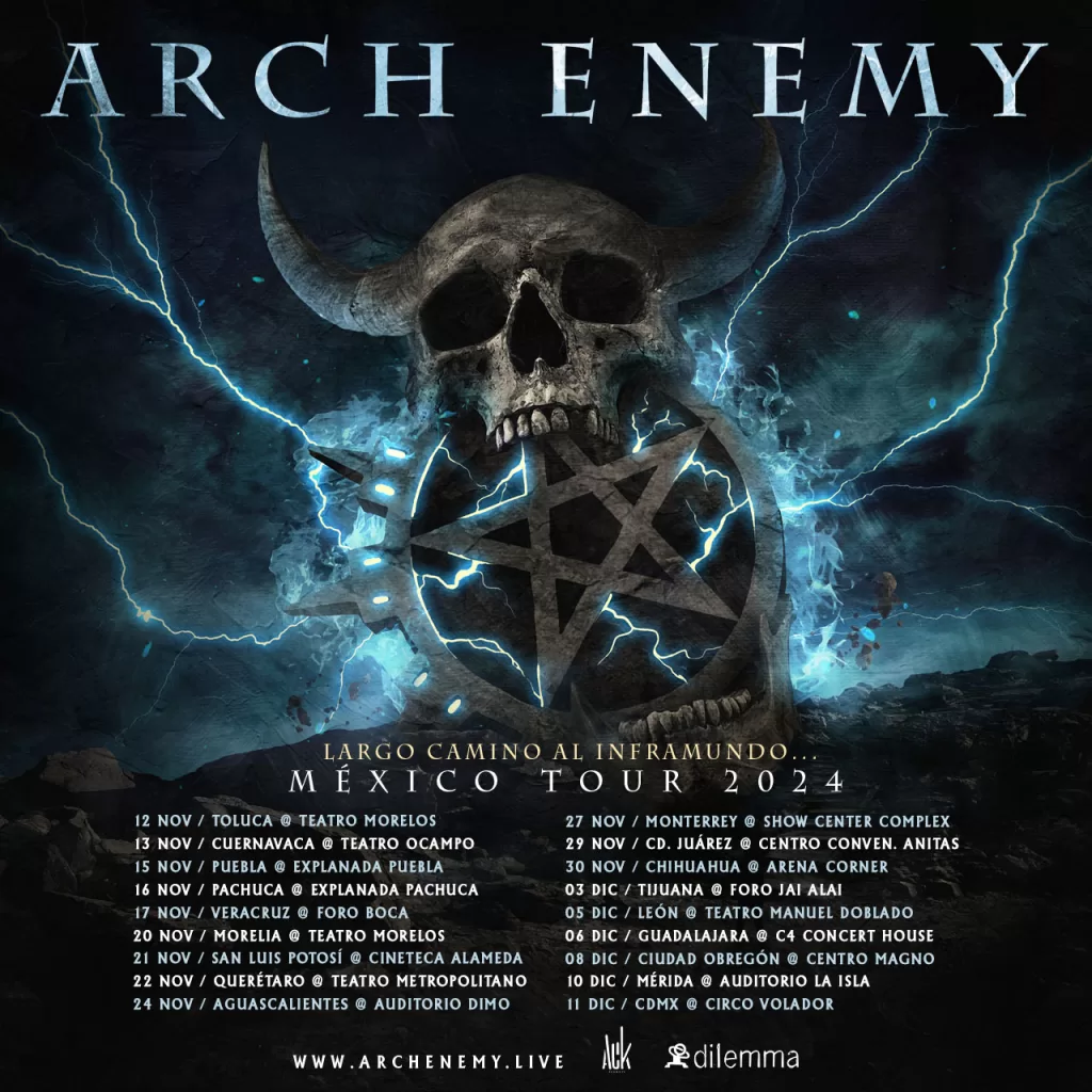 ARCH ENEMY EN MEXICO 2024