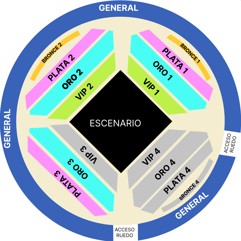 MAPA PLAZA DE TOROS FERIA SAN BUENAVENTURA 2024