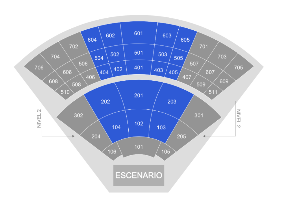 mapa auditorio telmex