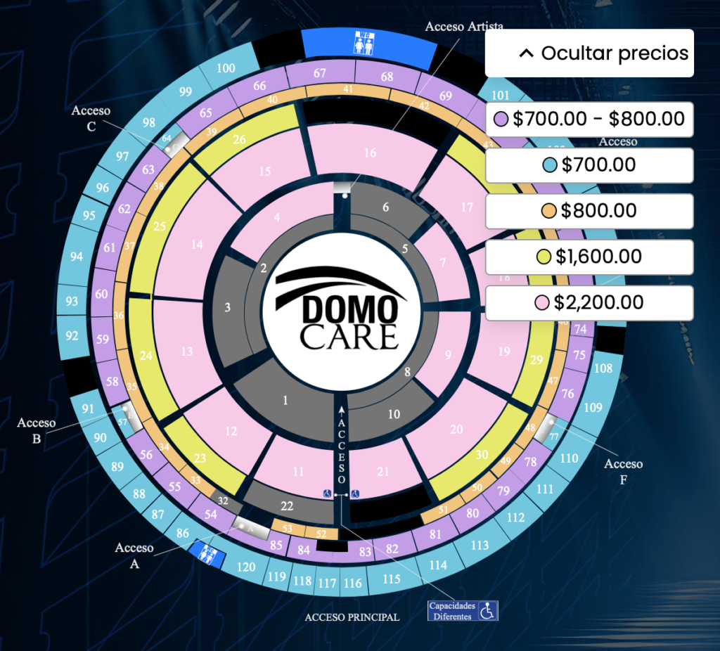 LA ADICTIVA EN DOMO CARE 2025 MONTERREY precios