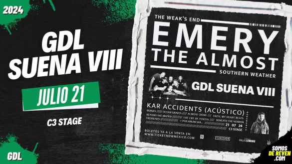 EMERY Y THE ALMOST EN GDL SUENA VIII