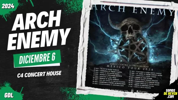 ARCH ENEMY EN GUADALAJARA C4 CONCERT HOUSE 2024