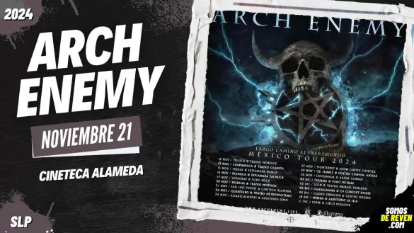 ARCH ENEMY EN SAN LUIS POTOSÍ CINETECA ALAMEDA 2024