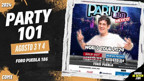 PARTY 101 EN CDMX FORO PUEBLA 186 2024