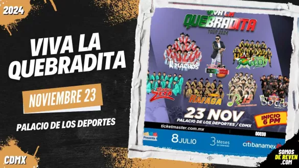 VIVA LA QUEBRADITA EN CDMX PALACIO DE LOS DEPORTES 2024