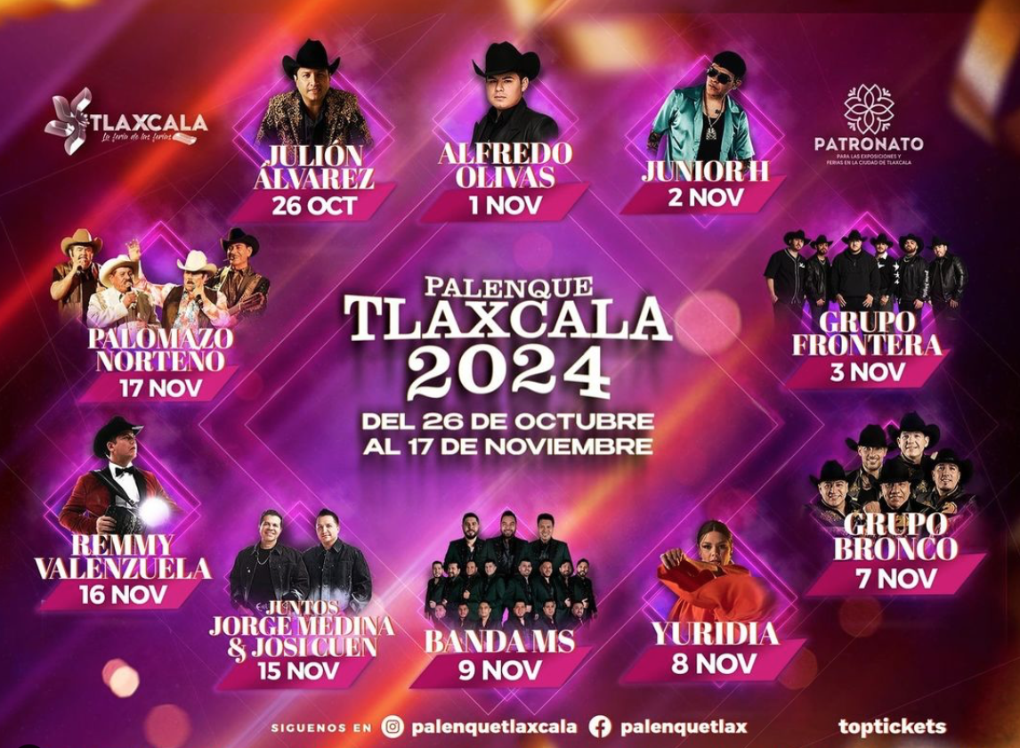 CARTELERA PALENQUE TLAXCALA 2024