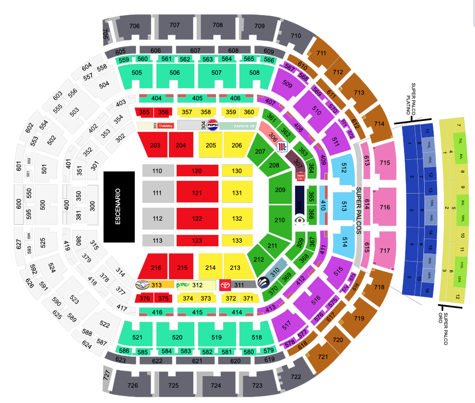 MAPA ARENA CDMX