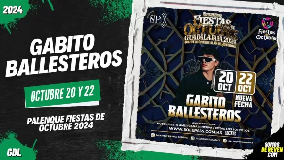 GABITO BALLESTEROS EN GUADALAJARA PALENQUE FIESTAS DE OCTUBRE 2024