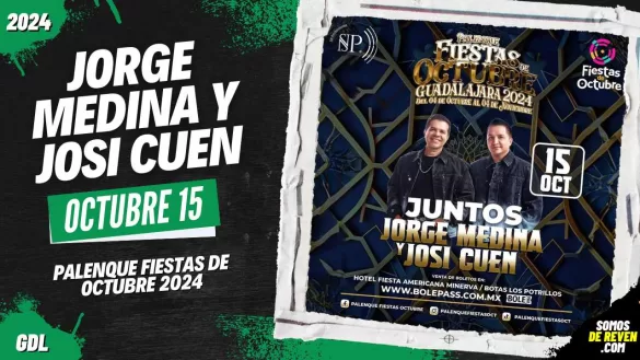 JORGE MEDINA Y JOSI CUEN EN GUADALAJARA PALENQUE FIESTAS DE OCTUBRE 2024