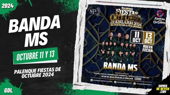 BANDA MS EN GUADALAJARA PALENQUE FIESTAS DE OCTUBRE 2024