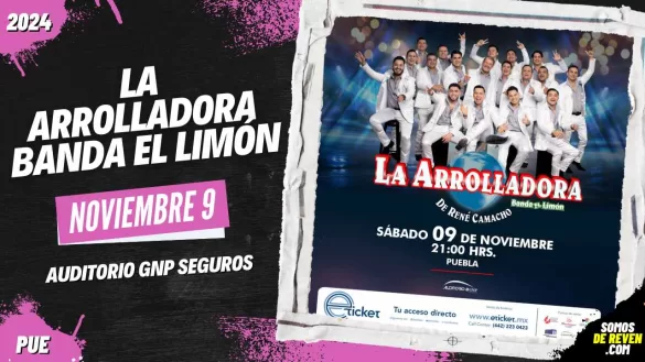 LA ARROLLADORA BANDA EL LIMÓN EN PUEBLA 2024