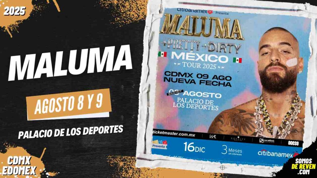 MALUMA EN CDMX PALACIO DE LOS DEPORTES 2025