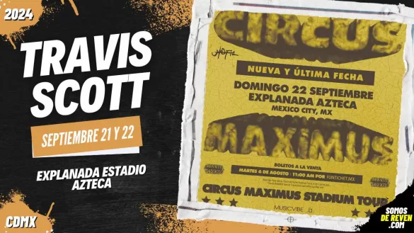 TRAVIS SCOTT EN CDMX EXPLANADA ESTADIO AZTECA 2024