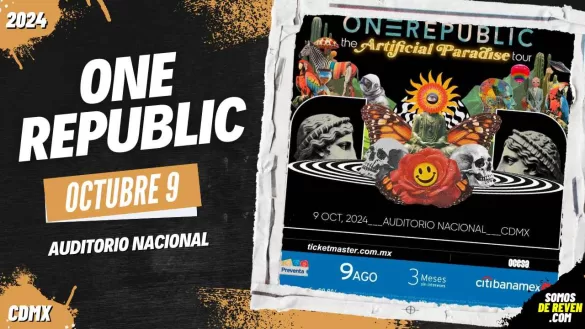 ONE REPUBLIC EN CDMX AUDITORIO NACIONAL 2024