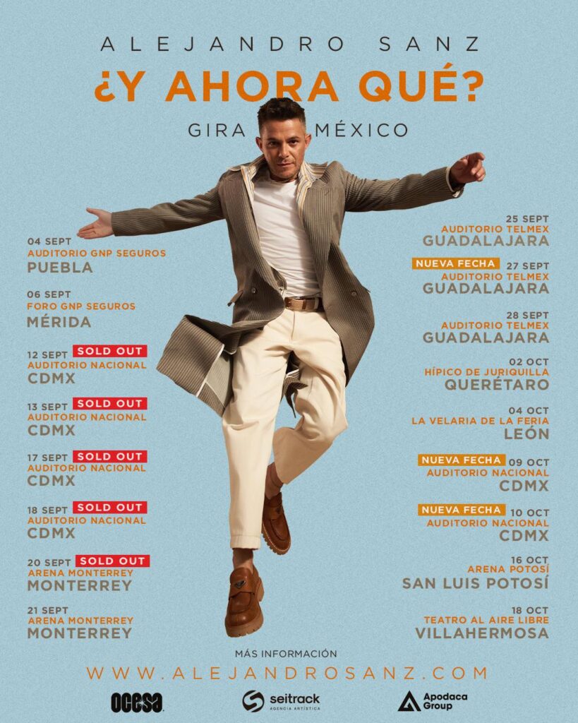 ALEJANDRO SANZ EN MEXICO 2025