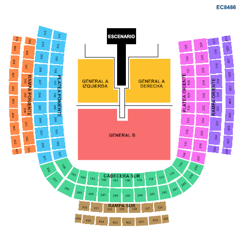 SHAKIRA EN PUEBLA 2025 ESTADIO CUAUHTÉMOC MAPA