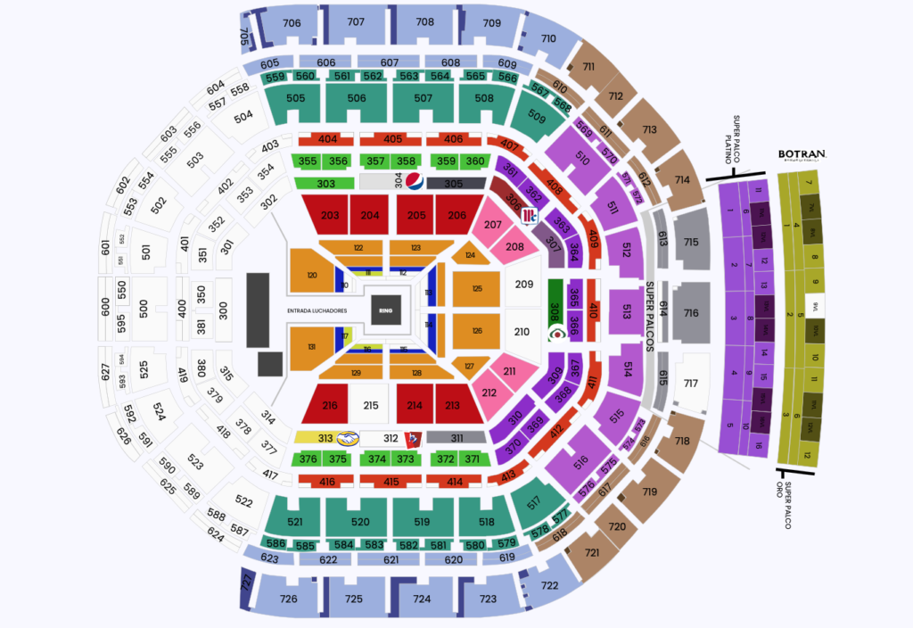 mapa Arena CDMX