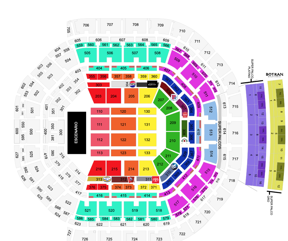 mapa Arena CDMX