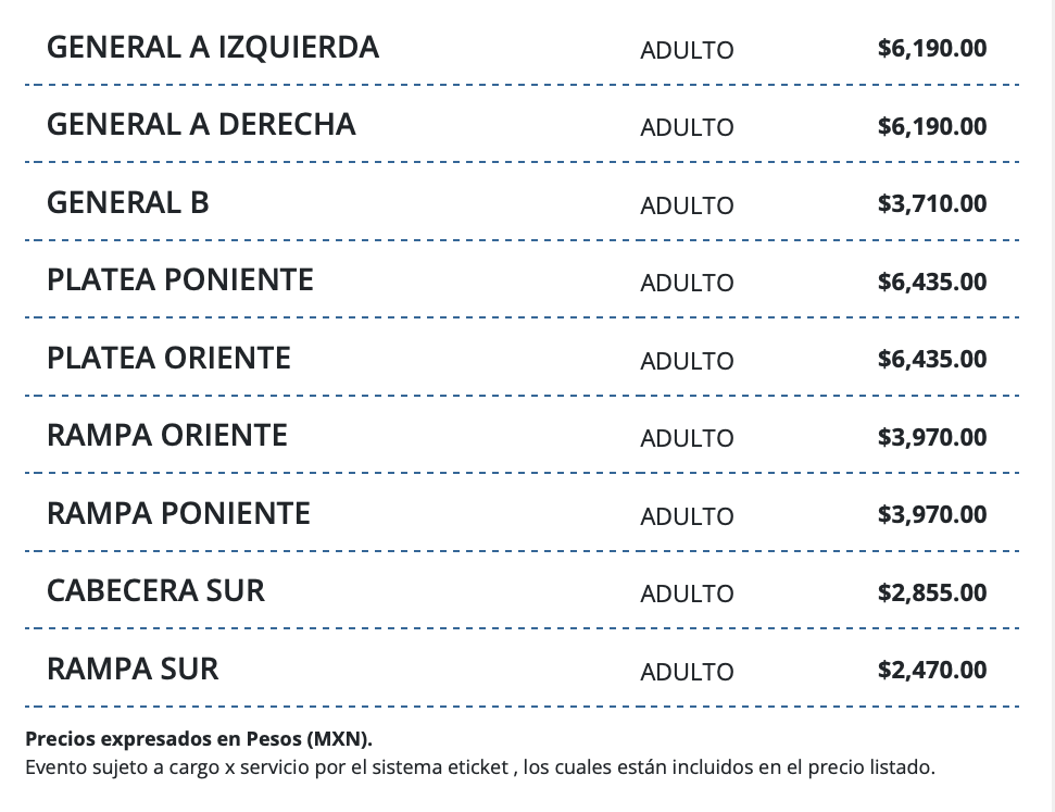 SHAKIRA EN PUEBLA 2025 ESTADIO CUAUHTÉMOC PRECIOS