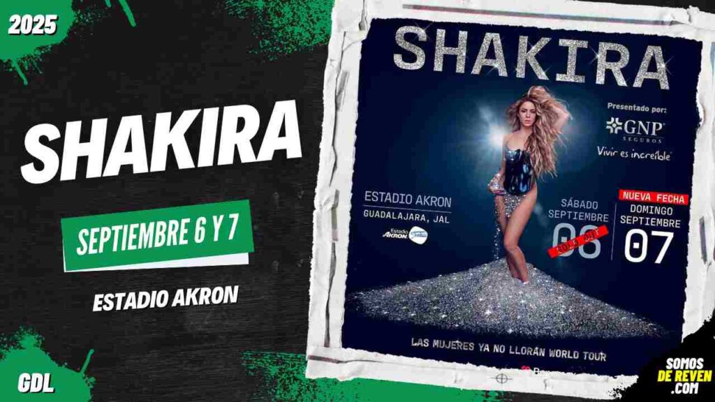 SHAKIRA EN GUADALAJARA 2025 ESTADIO AKRON