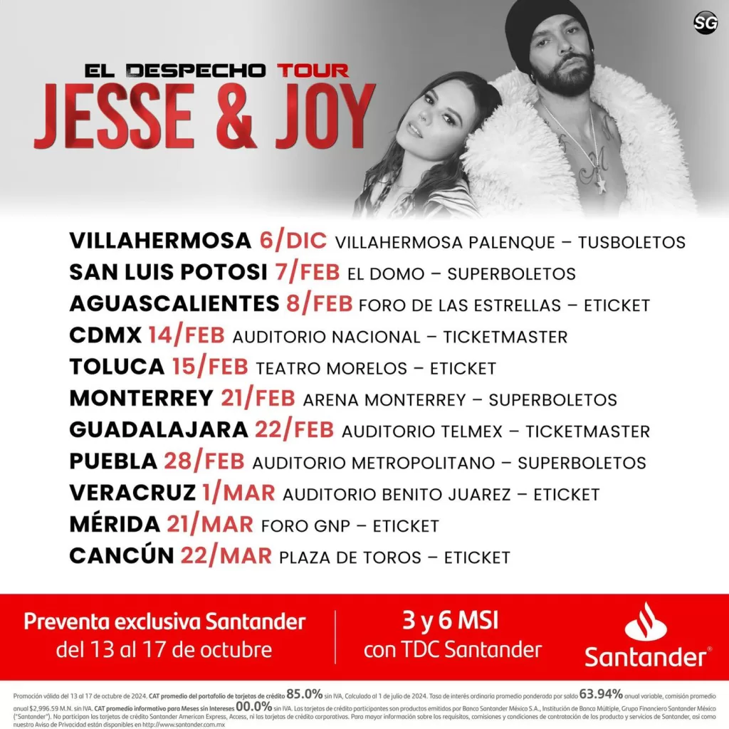 JESSE Y JOY EN TOUR 2025 MEXICO